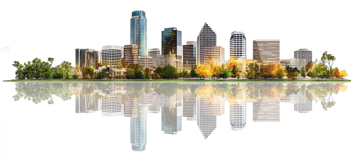 City Skyline Reflection